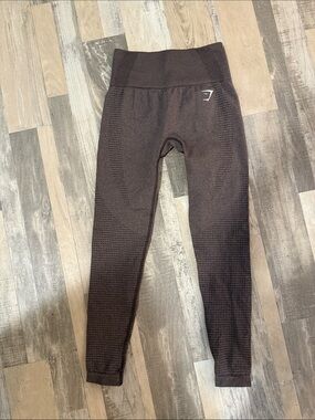 Gymshark Kids Dark Brown Seamless High-Waist Leggings